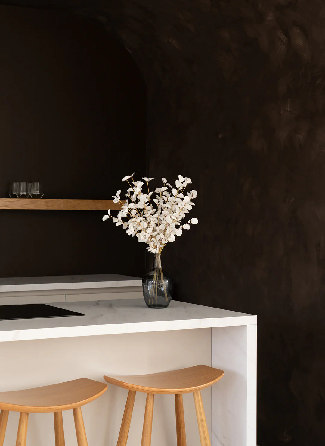 Faux Eucalyptus - White Bunch