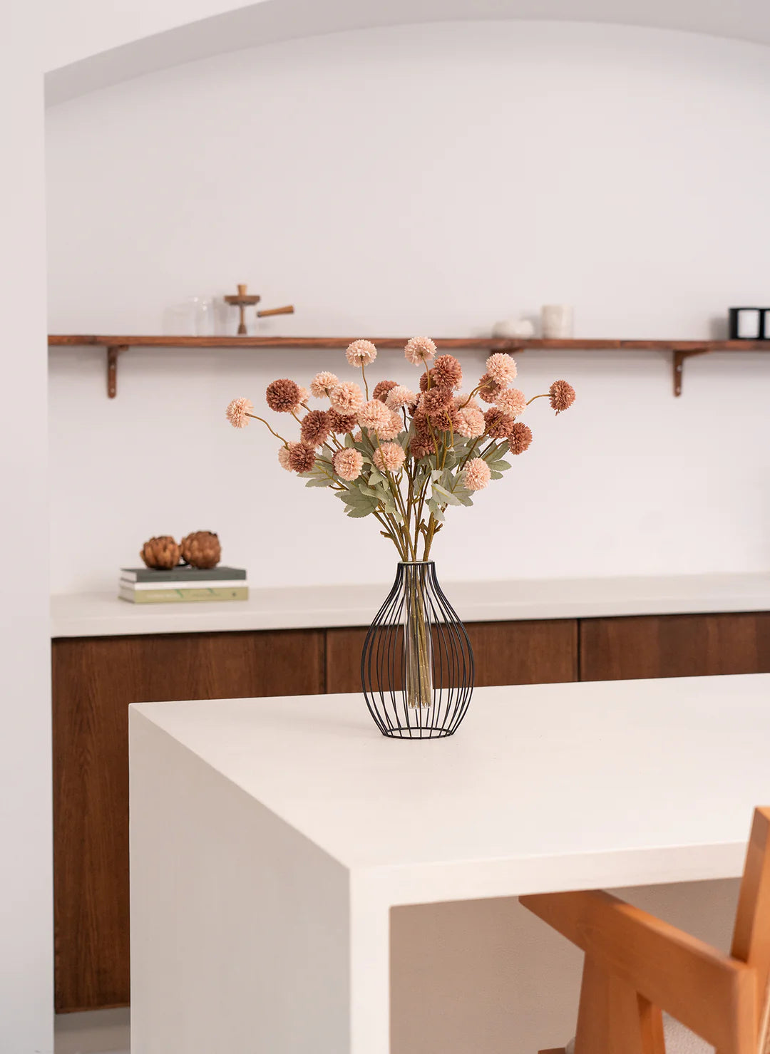 Faux Kiku Flower Bunch