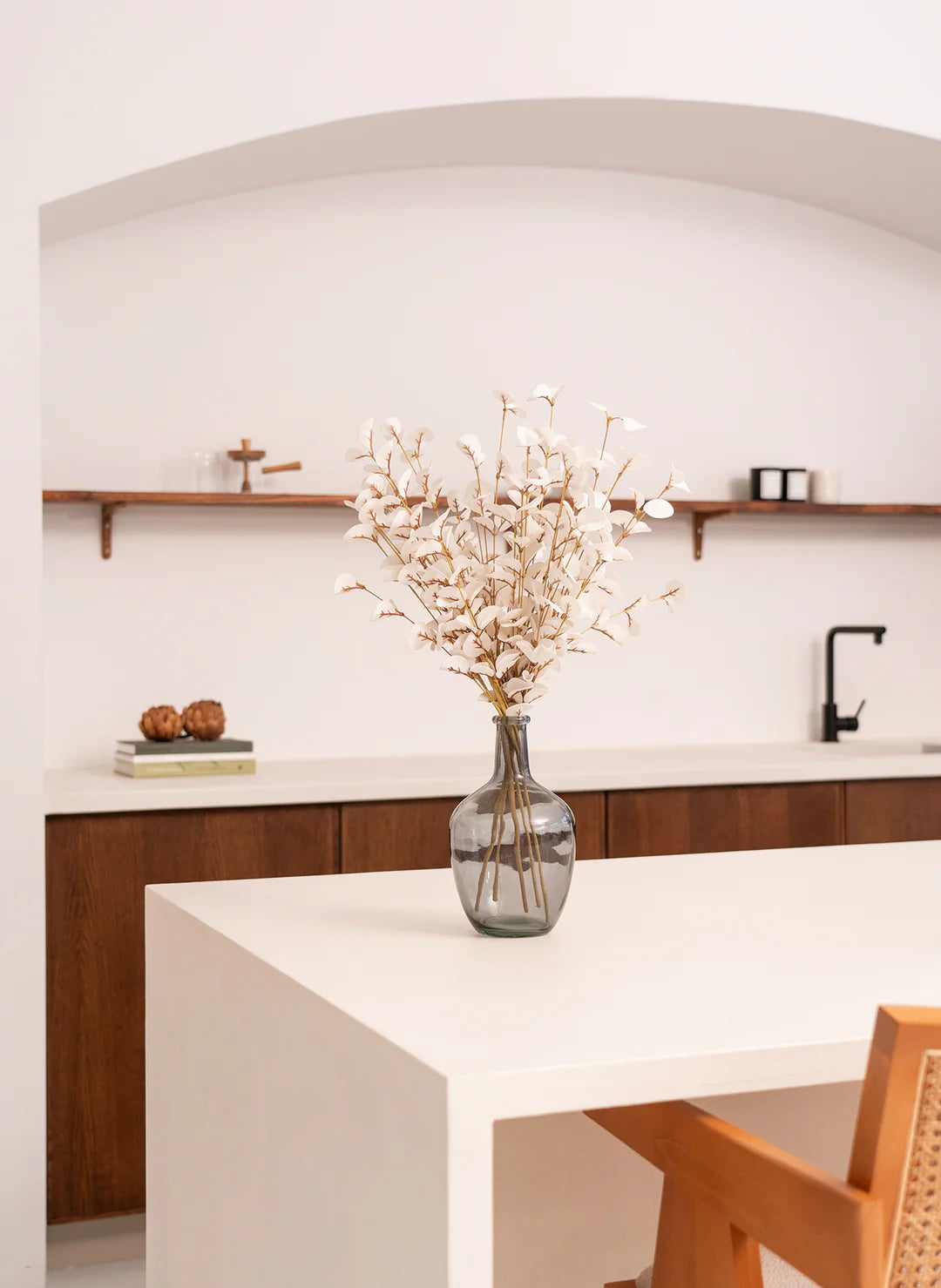 Faux Eucalyptus - White Bunch
