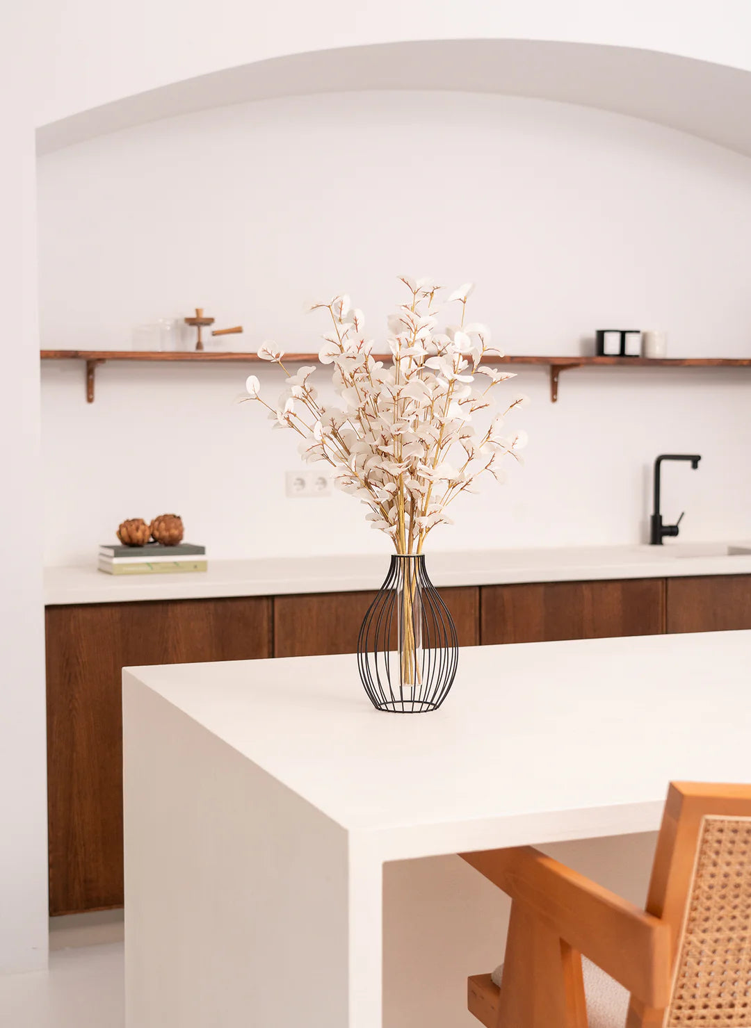 Faux Eucalyptus - White Bunch