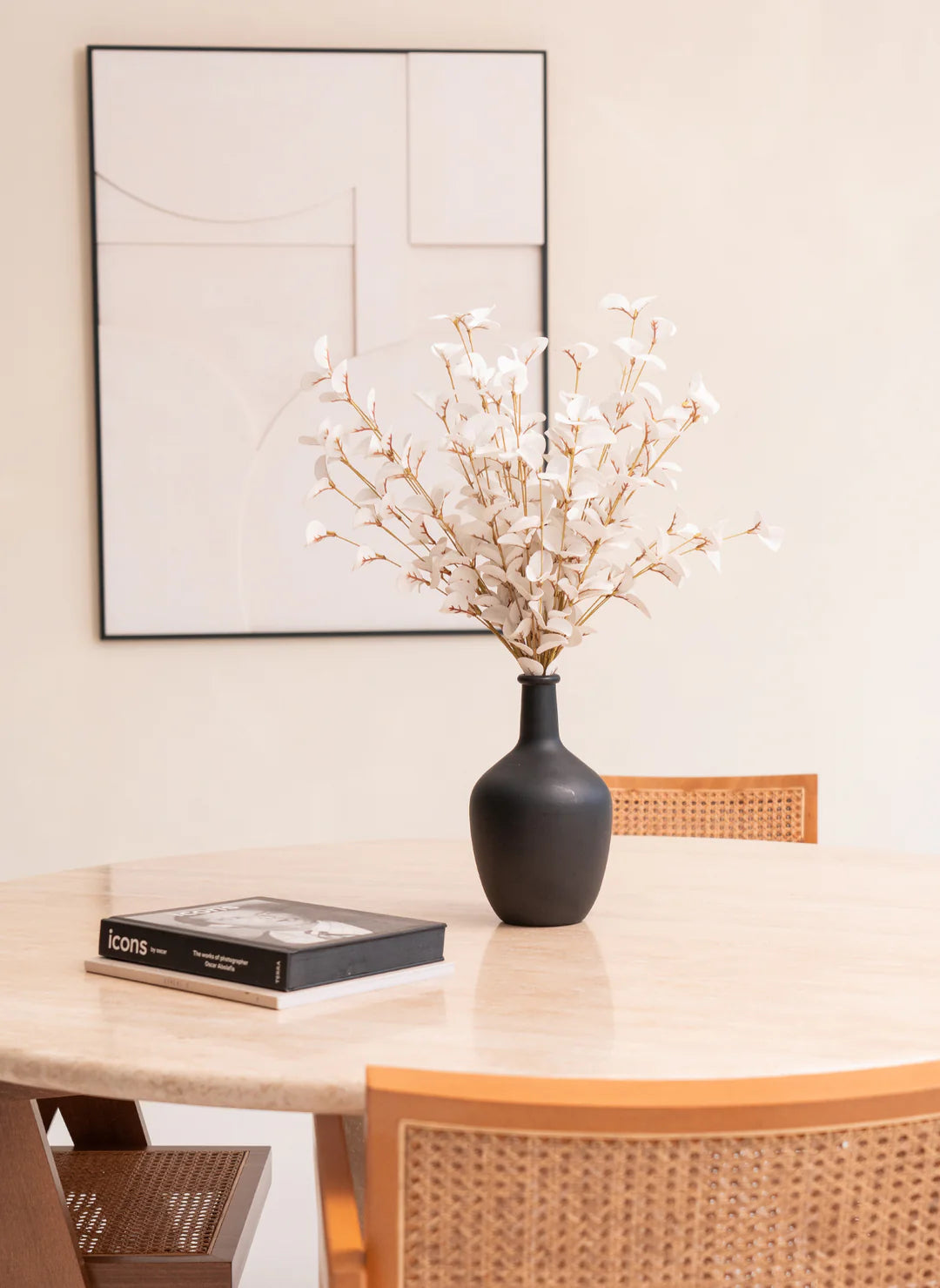 Faux Eucalyptus - White Bunch