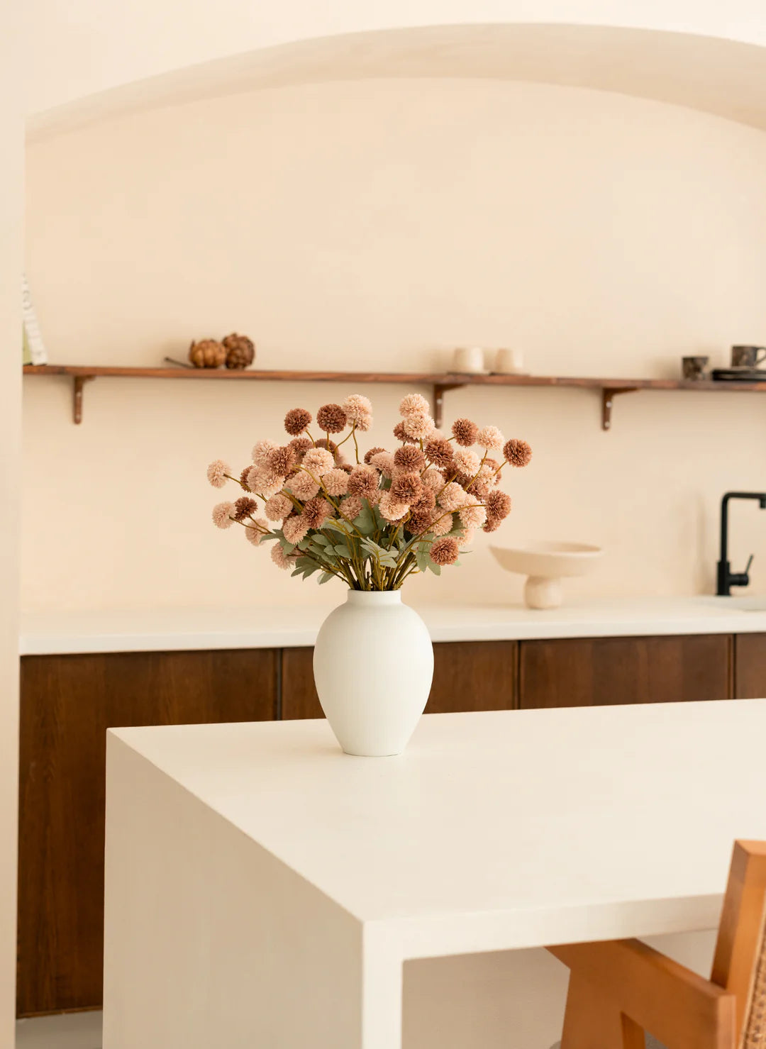 Faux Kiku Flower Bunch