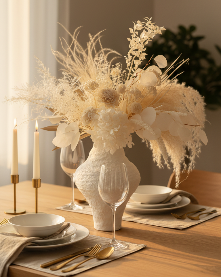 Golden Hazev - Dried Flowers Arrangement