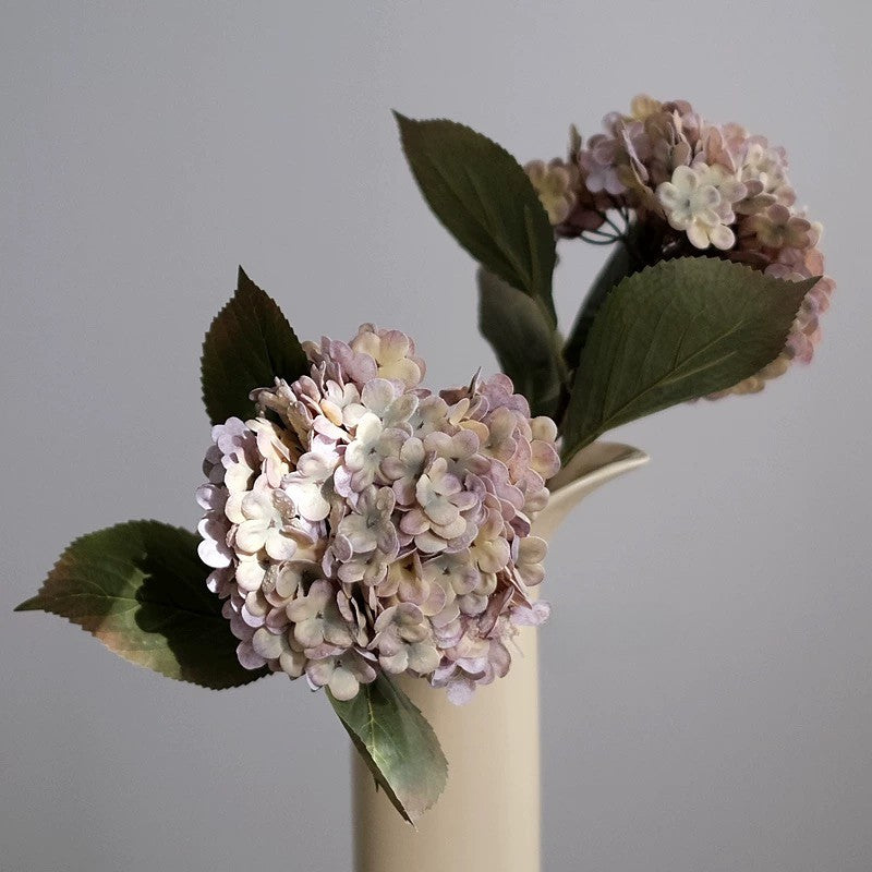 Exclusive Faux Hydrangea Stem - Vintage Lavender