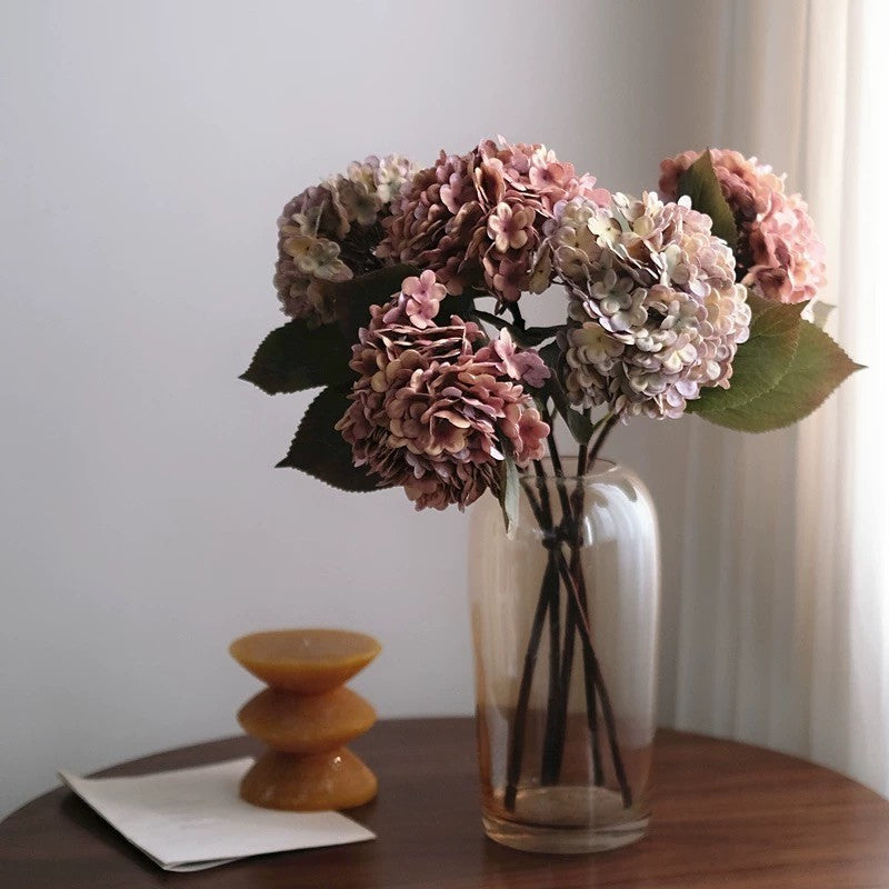 Exclusive Faux Hydrangea Stem - Vintage Lavender