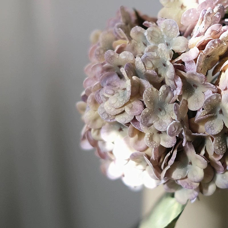 Exclusive Faux Hydrangea Stem - Vintage Lavender