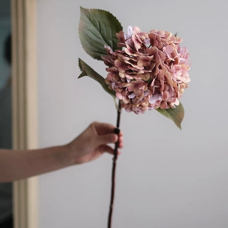 Exclusive Faux Hydrangea Stem - Vintage Lavender
