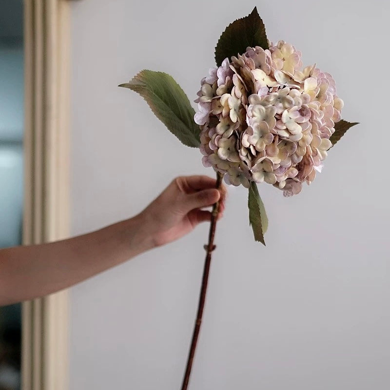 Exclusive Faux Hydrangea Stem - Vintage Lavender