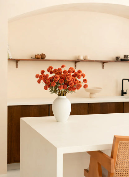 Faux Kiku Flower Bunch